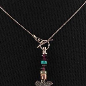 Sterling Silver And Bronze with semi Precious Stones