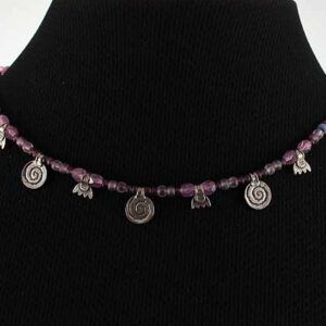 Sterling Silver Elements with Semi Amethysts & Garnets