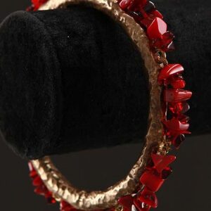 Unique Bracelet - Golden Red Bracelet - Your Jewelry Ideas