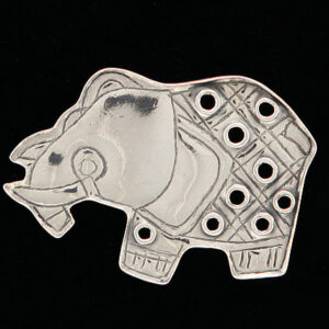 Sterling Silver Elephant Pin