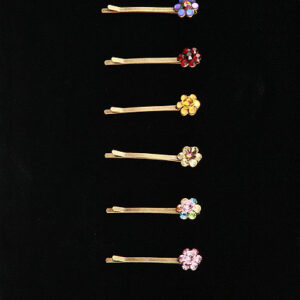 Fashion Hair Pins With Colorful Crystal Swarovski