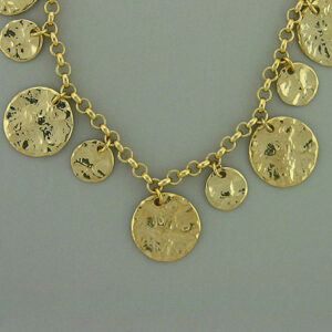 Gold Plated Coins Necklace