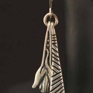 Sterling Silver Long Motion Earrings