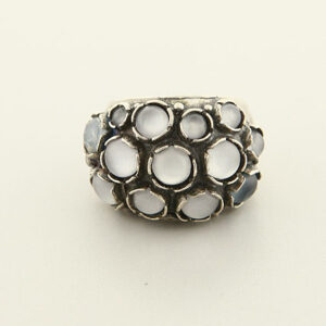 Dom Ring With Pastel Spinal Stones - Size Nine