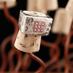 Siena Silver Pink Dots Ring