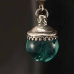 Green Globe Earrings