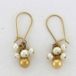 Grape White Vines Earrings