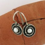 White Fleure Earrings