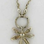 Silver Flower Frost Necklace