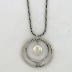 White Target Necklace