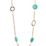 Gold Turquoise Glow Necklace