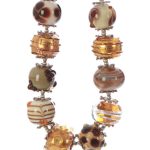 Golden Glass Beads Necklace