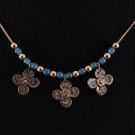 Blue Agates In Bloom Necklace