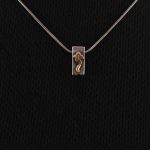 Gold Bloom On Silver Necklace