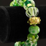Green Glass Beads Bracelet