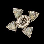 Roman Glass Wind Wheel Pin