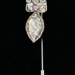 Roman Glass Flower Pin