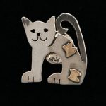 Golden Cat Pin