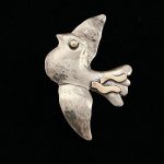 Flying Golden Bird Pin