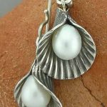 White Shell Earrings