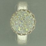 White Druzy Ring
