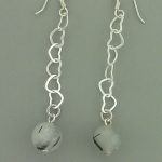 Milky Black Earrings