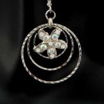 Silver Galaxy Star Earrings