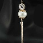 Silver White Bon Bon Earrings