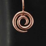 Rose Gold Spiral Earrings