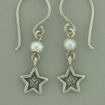 White Star Earrings