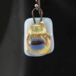 Lavender Glass Earrings