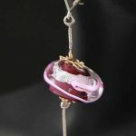 Pink Globe On A Fly Earrings