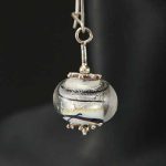 Silver Globe Earrings