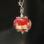 Orange Globe Earrings