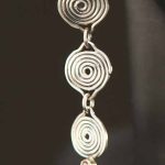 Red Trio Spiral Earrings