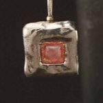 Pink Square Earrings