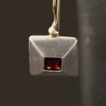 Red Delight Square Earrings