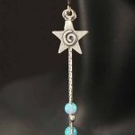 Blue Star On Rise Earrings