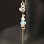 Opalite Heart Earrings