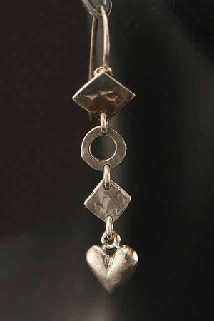 Heart On A Steam Earrings