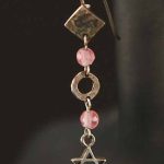 Rose Star David On A Fly Earrings