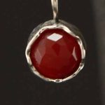 Carnelian Fob Earrings