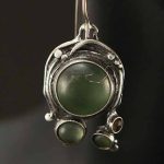 Green Spinals Bombay Earrings