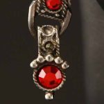 Orange Spark Earrings