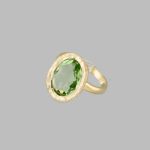 Green Amethyst Ring