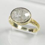 Black Rutile Oval Ring