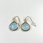 Aqua Teardrop Earrings